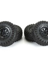 Pro-Line Racing PRO1031910 1/30 Aztek Front/Rear Mounted Black Clobber (4): Axial SCX30