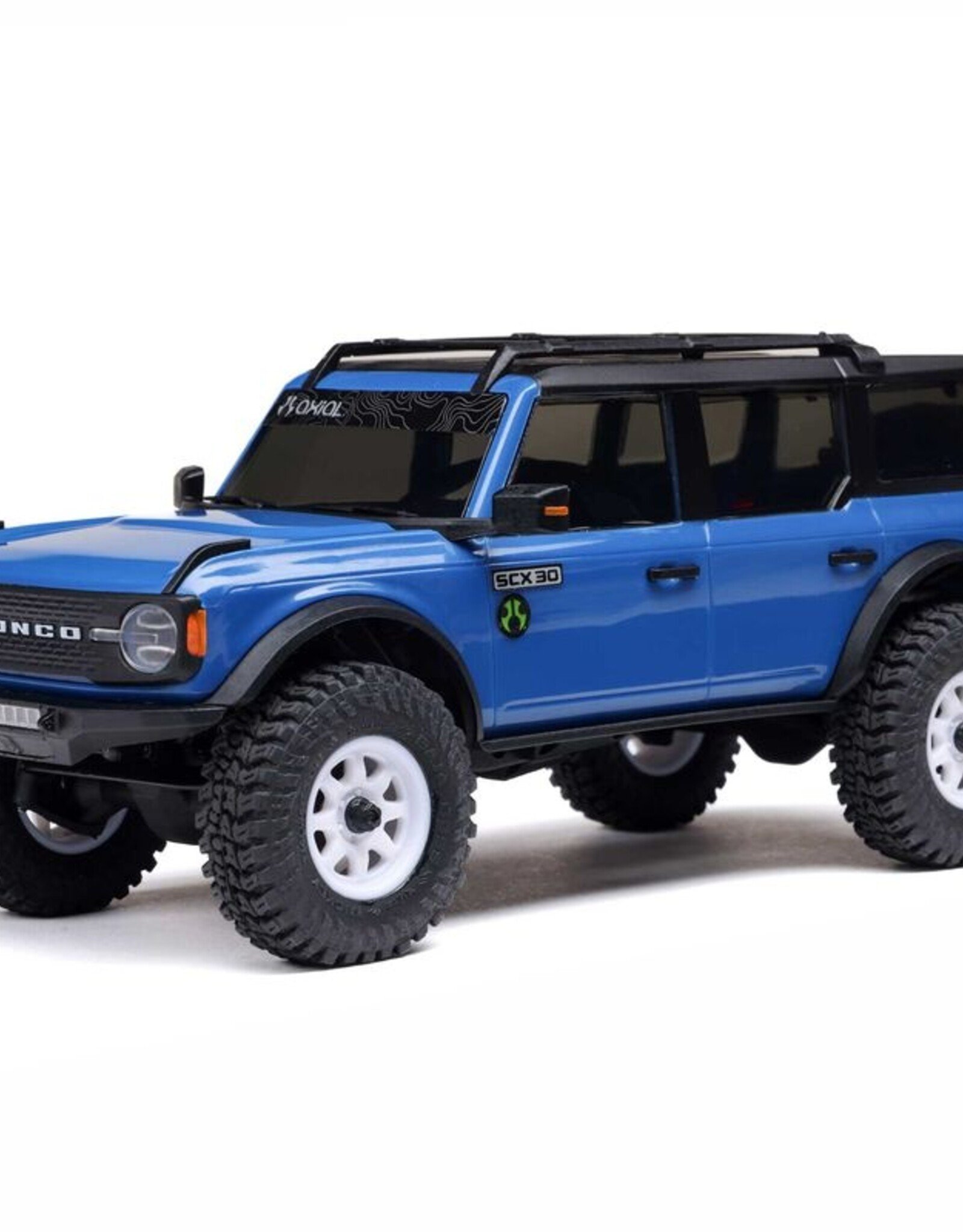 Axial AXI-2048T1  1/30 SCX30 Ford Bronco 4X4 RTR Brushed Rock Crawler (Battery & Charger Included), Blue