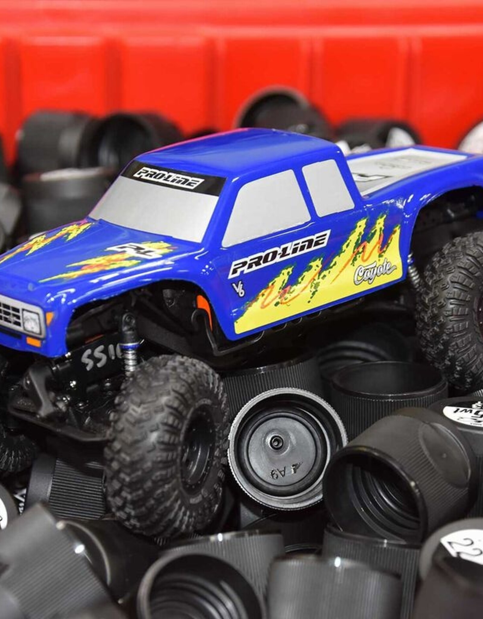 Proline Racing PRO369413  1/30 Pre-Cut Coyote High Performance Blue Body for Axial SCX30
