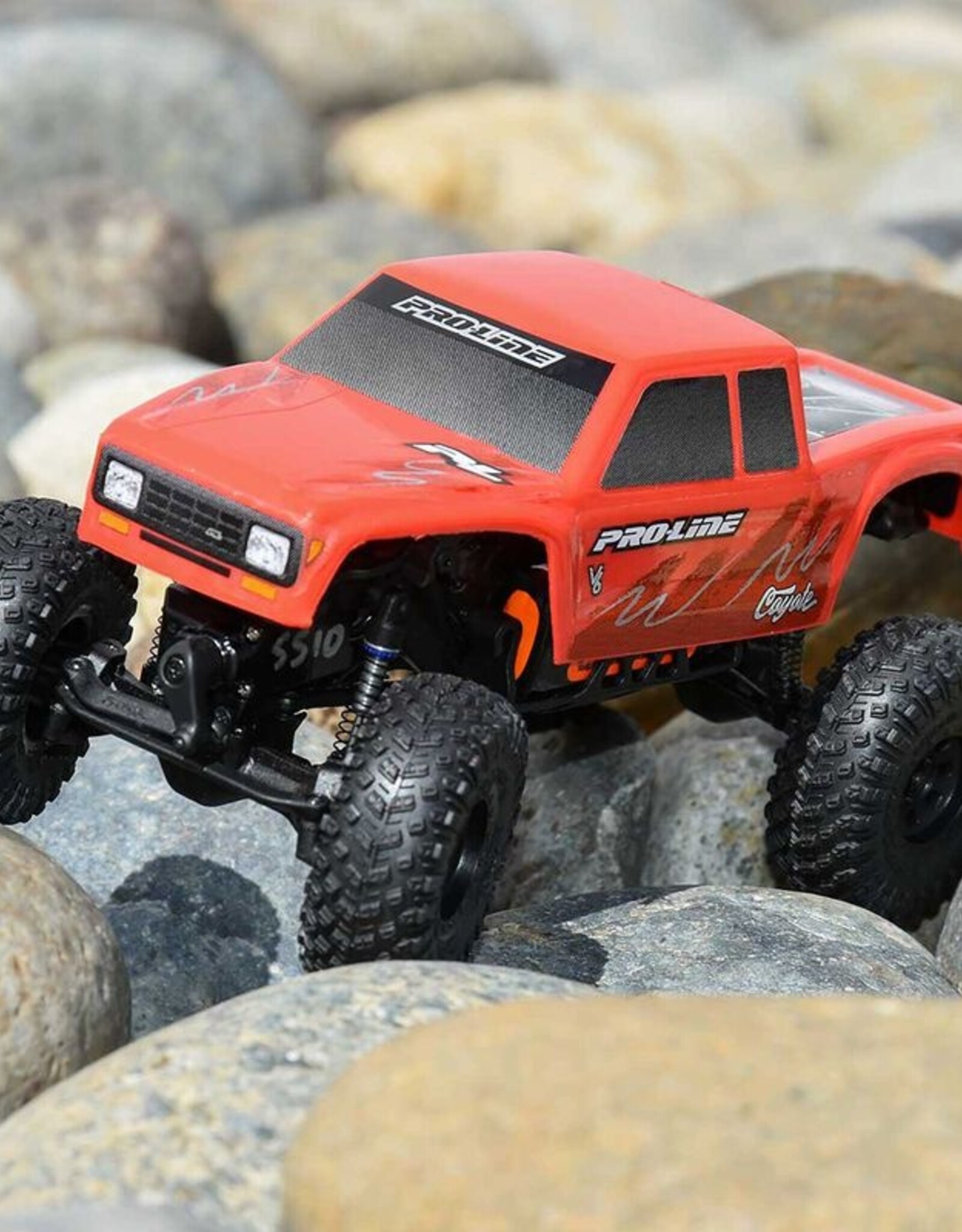 Proline Racing PRO369412  1/30 Pre-Cut Coyote High Performance Red Body for Axial SCX30