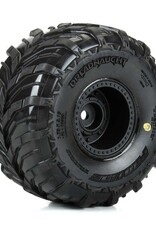 Proline Racing PRO1030010  Dreadnaught Mounted Black Wheel F/R (4) GROM