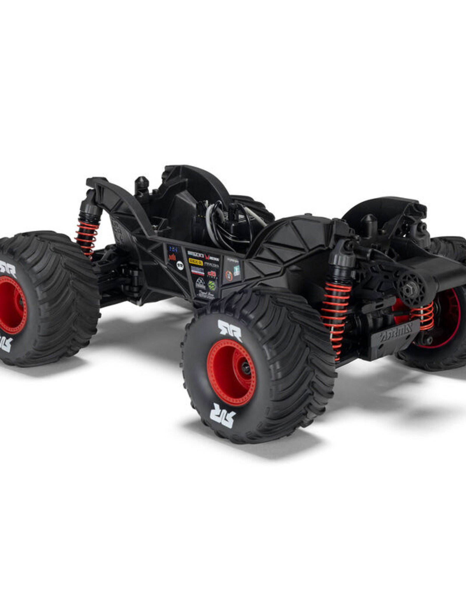 Arrma  ARA2130T2 1/16 GORGON GROM 4X4 RTR Brushed Monster Truck (Battery & Charger Included), Red