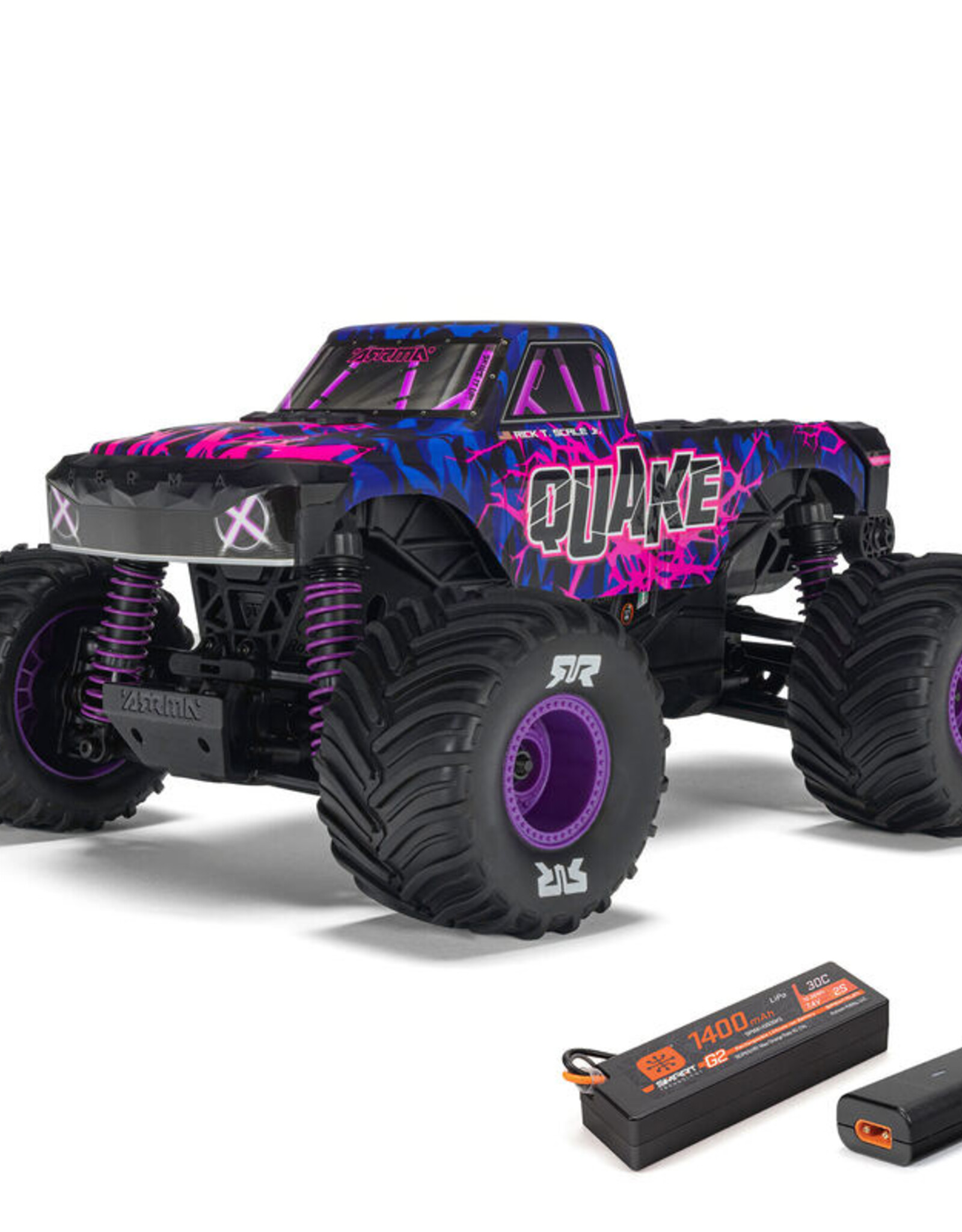 Arrma ARA2137T3  1/16 QUAKE GROM 4X4 RTR (Battery & Charger Included), Purple