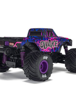 Arrma ARA2137T3  1/16 QUAKE GROM 4X4 RTR Brushed Monster Truck (Battery & Charger Included), Purple