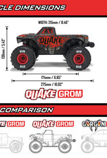 Arrma ARA2137T2  1/16 QUAKE GROM 4X4 RTR Brushed Monster Truck (Battery & Charger Included), Green