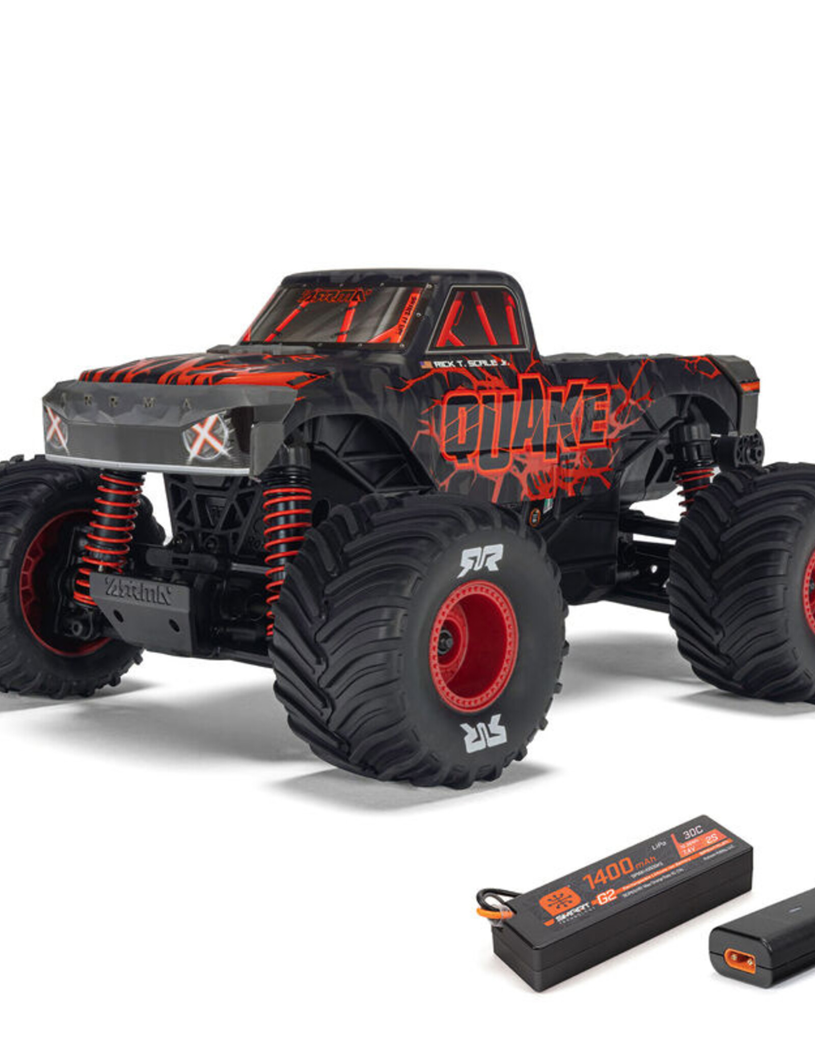 Arrma ARA2137T1  1/16 ARRMA QUAKE GROM (Battery & Charger Included) RED