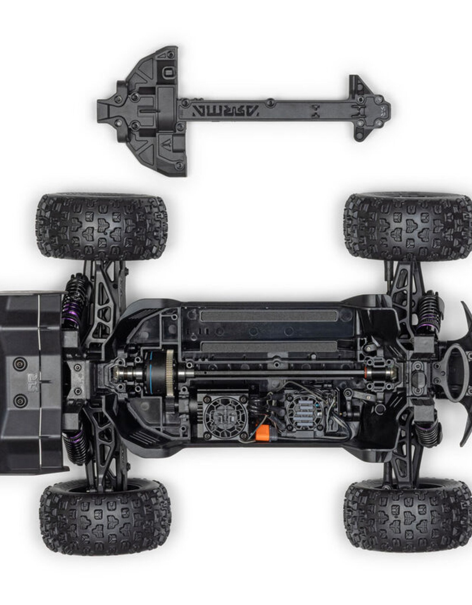 Arrma ARA2508T1 1/16 Mini KRATON 3S DSC 4X4 RTR Brushless Speed Truck , Black/Red