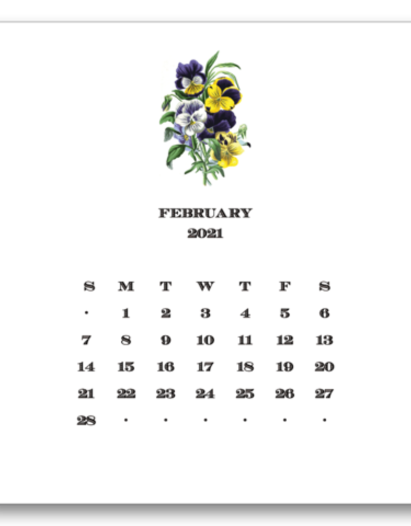 Floral Calendar with Easel 2022