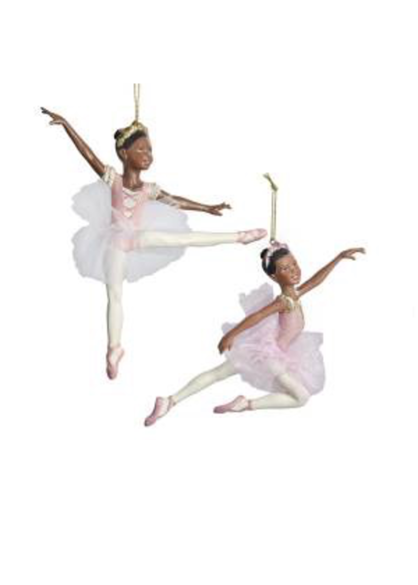 KURT S. ADLER D0237 AFRICAN AMERICAN BALLERINA ORNAMENT