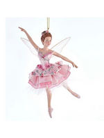 KURT S. ADLER E0424 SUGAR PLUM FAIRY BALLERINA ORNAMENT WITH WINGS