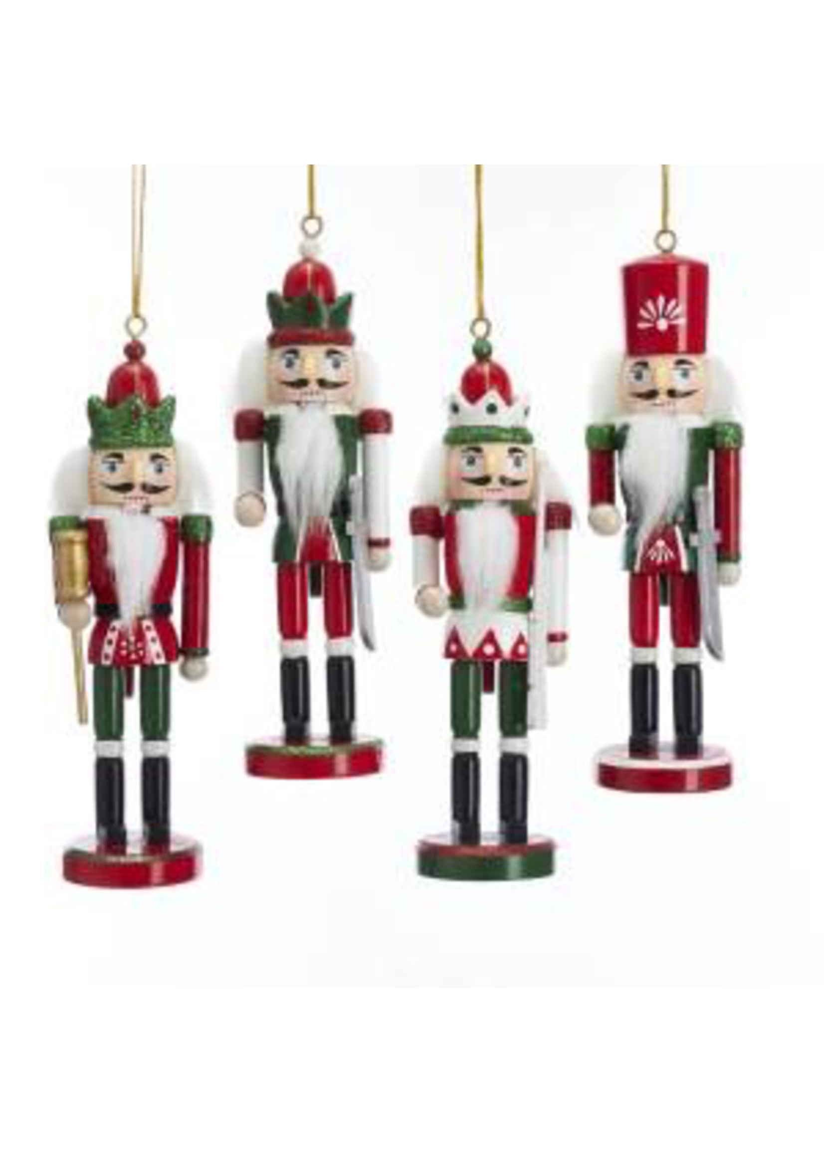 KURT S. ADLER C4872 HOLLY JOLLY NUTCRACKER ORNAMENT