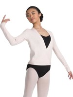 CAPEZIO & BUNHEADS A11381W ADULT RIBBED KNIT L/S WRAP SWEATER