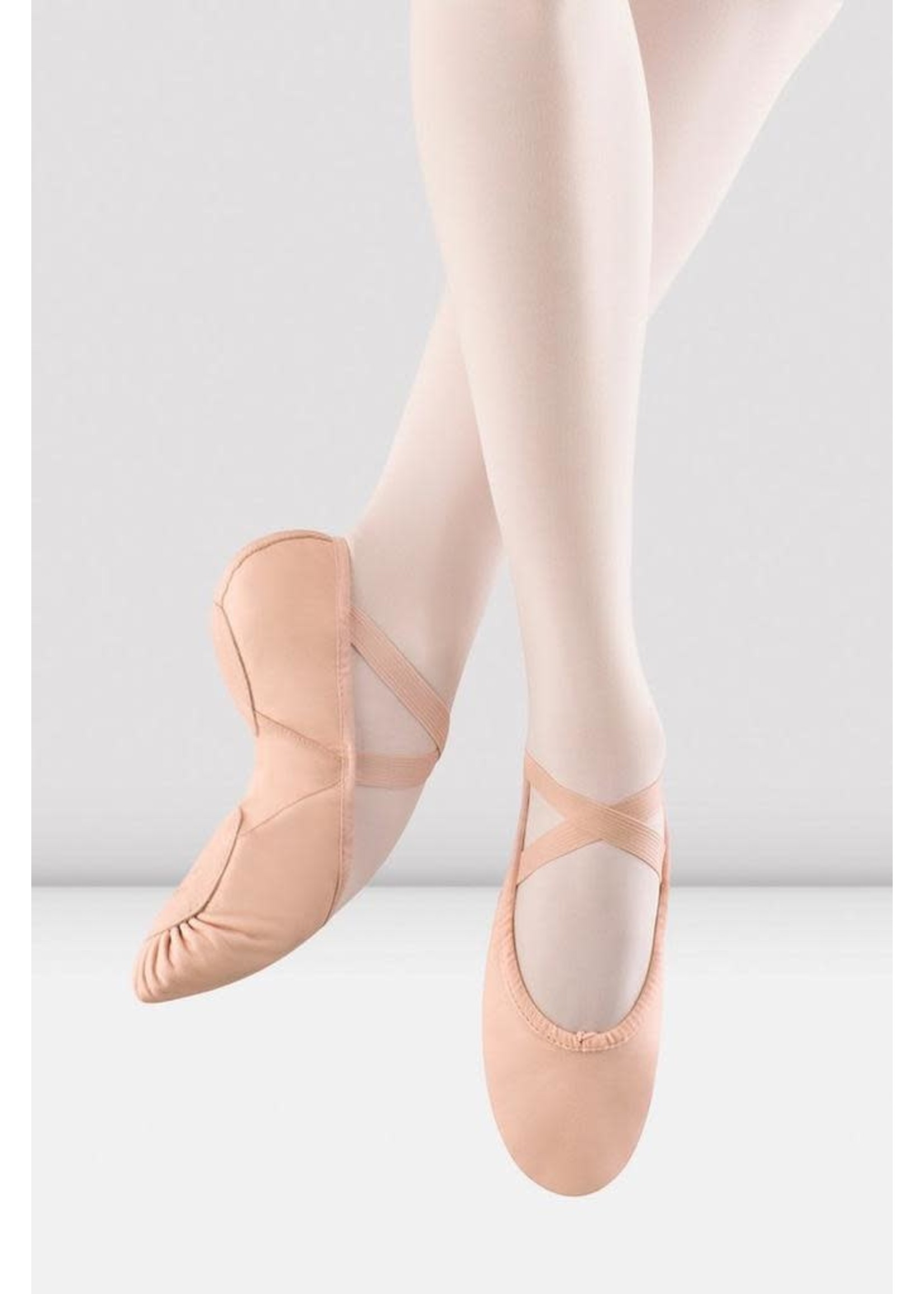 BLOCH & MIRELLA S0203L ADULT PROLITE II LEATHER SPLIT SOLE BALLET SLIPPER W/ CANVAS INSERT