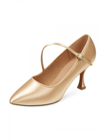 BLOCH & MIRELLA S0845SB CHARISSE 2" SMOOTH CLOSED TOE ASYMMETRICAL STRAP SHOE