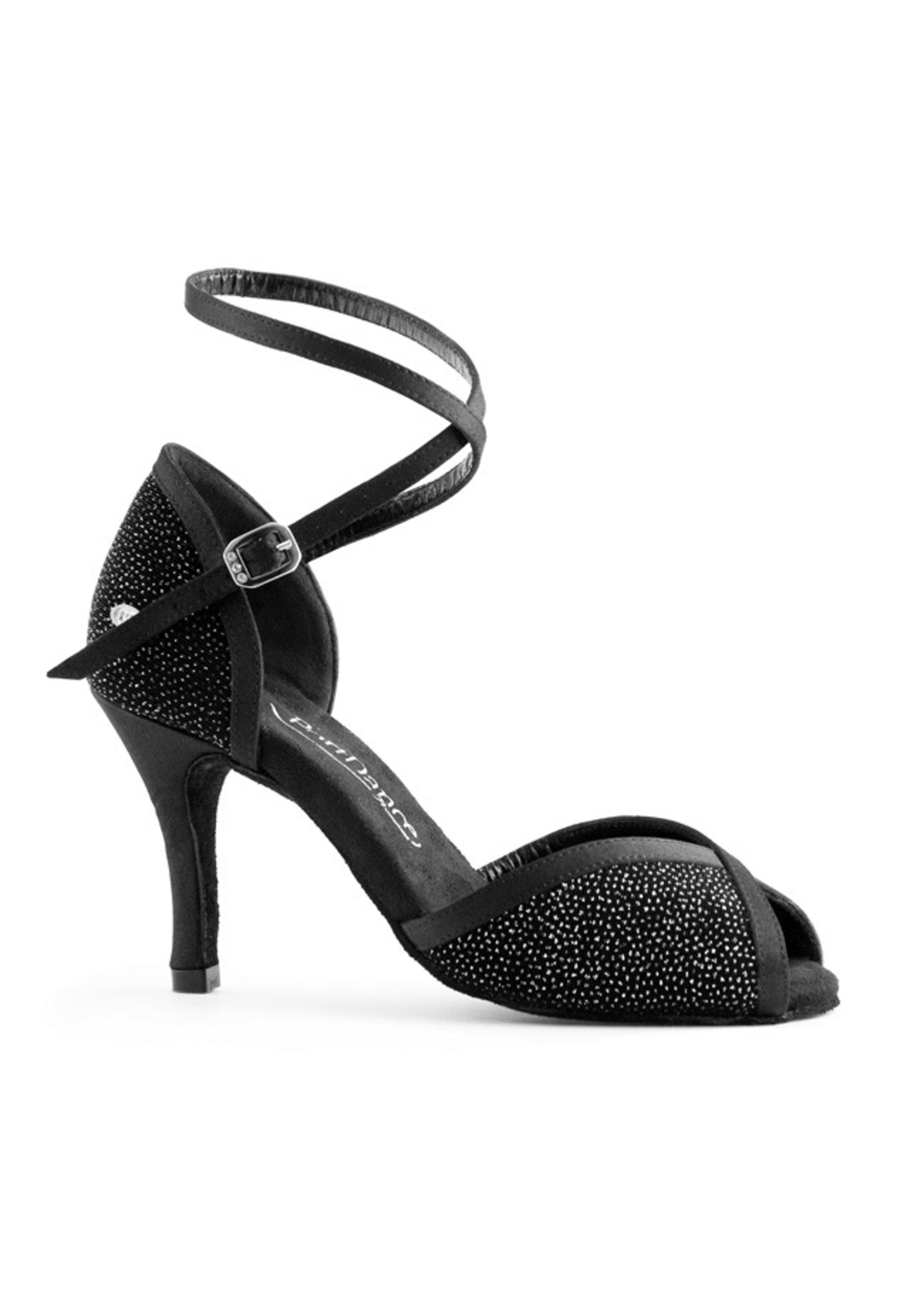 PORT DANCE VINTAGE PEEP TOE ANKLE WRAP STRAP BALLROOM SHOE