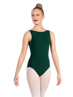 CAPEZIO & BUNHEADS ASE1009W LOW V BACK BOATNECK TANK LEOTARD