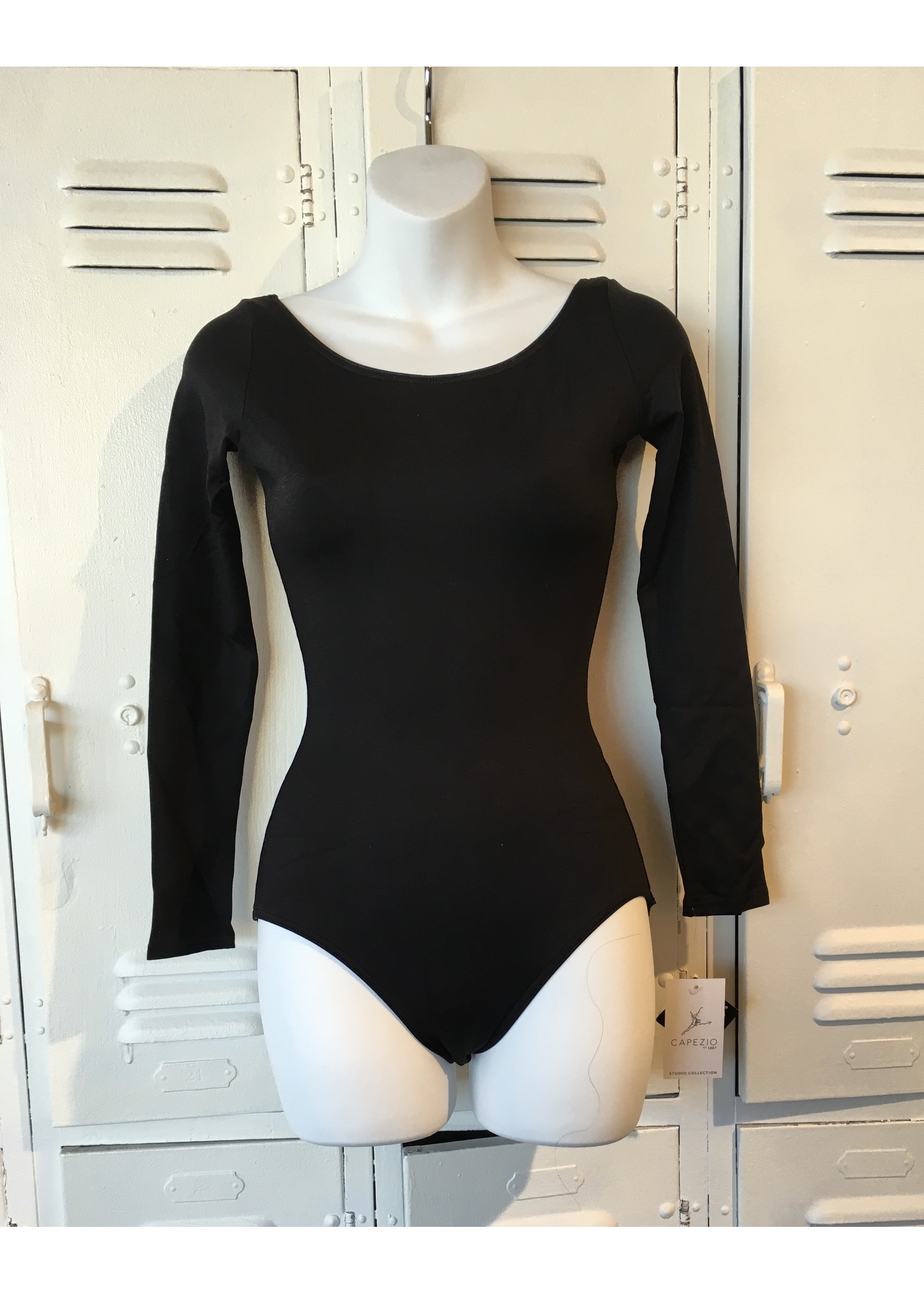 CAPEZIO & BUNHEADS STUDIO COLLECTION PINCHED BACK LONG SLEEVE LEOTARD