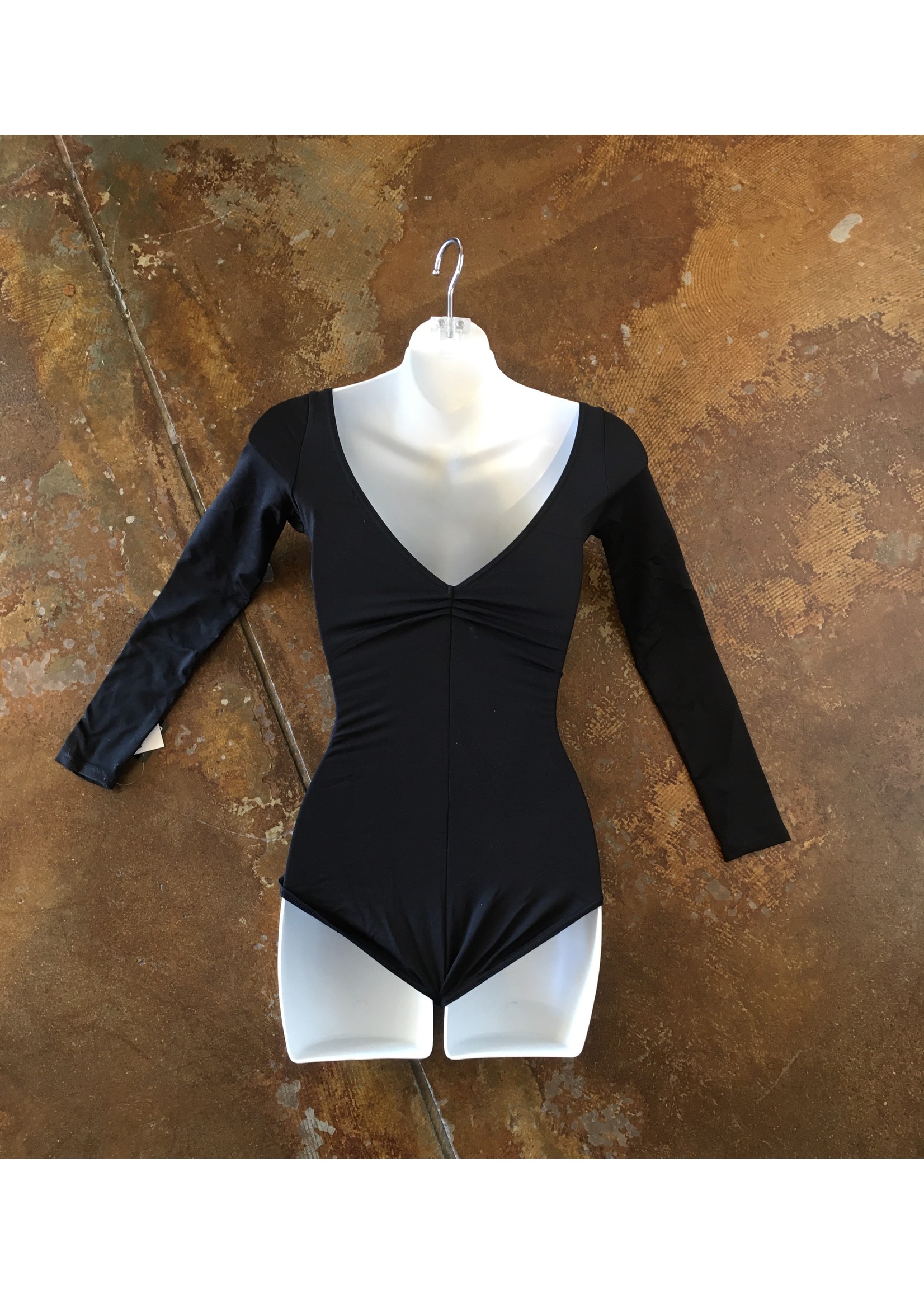CAPEZIO & BUNHEADS STUDIO COLLECTION PINCHED BACK LONG SLEEVE LEOTARD