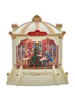 KURT S. ADLER JEL0172 9.3" LIGHTED NUTCRACKER STAGE SCENE SPINNING GLITTER WATER GLOBE (non musical)