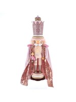 KURT S. ADLER HA0448 PRINCE CHARMING KEY TO MY HEART PINK & GOLD NUTCRACKER