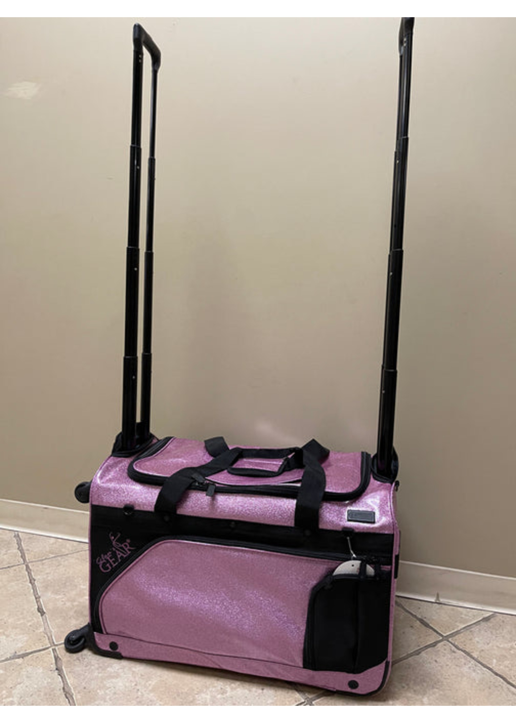 GLAM'R GEAR LARGE GLITTER CHANGING STATION TRAVEL BAG WITH RACK