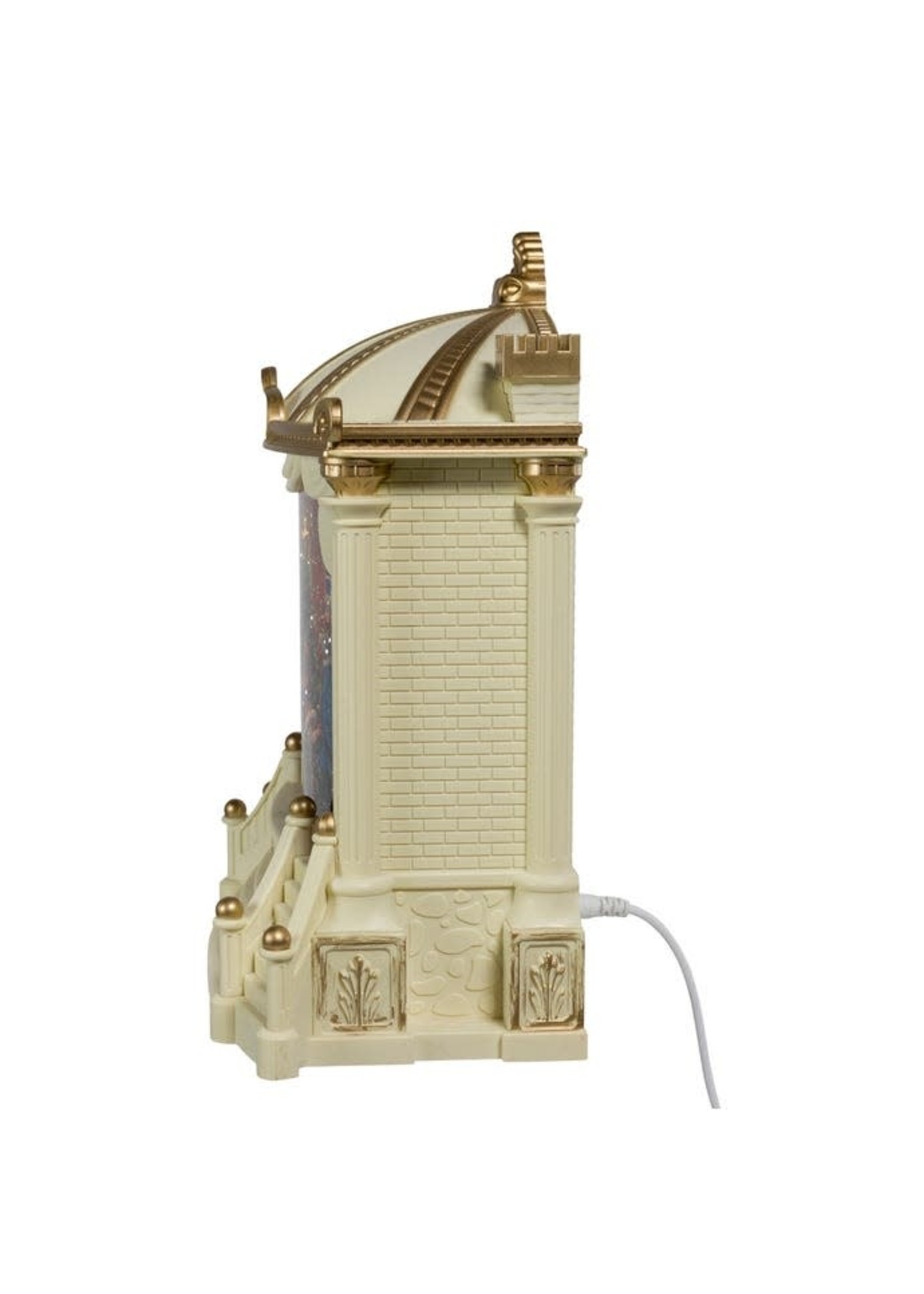 KURT S. ADLER JEL0172 9.3" LIGHTED NUTCRACKER STAGE SCENE SPINNING GLITTER WATER GLOBE (non musical)