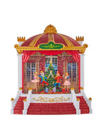 KURT S. ADLER JEL0172 9.3" LIGHTED NUTCRACKER STAGE SCENE SPINNING GLITTER WATER GLOBE (non musical)