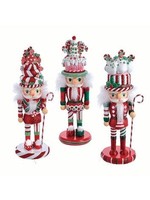 KURT S. ADLER HA0576 CANDY, CAKE & HOLLY TRIPLE TRIFLE SUGAR OVERLOAD 10"  NUTCRACKER