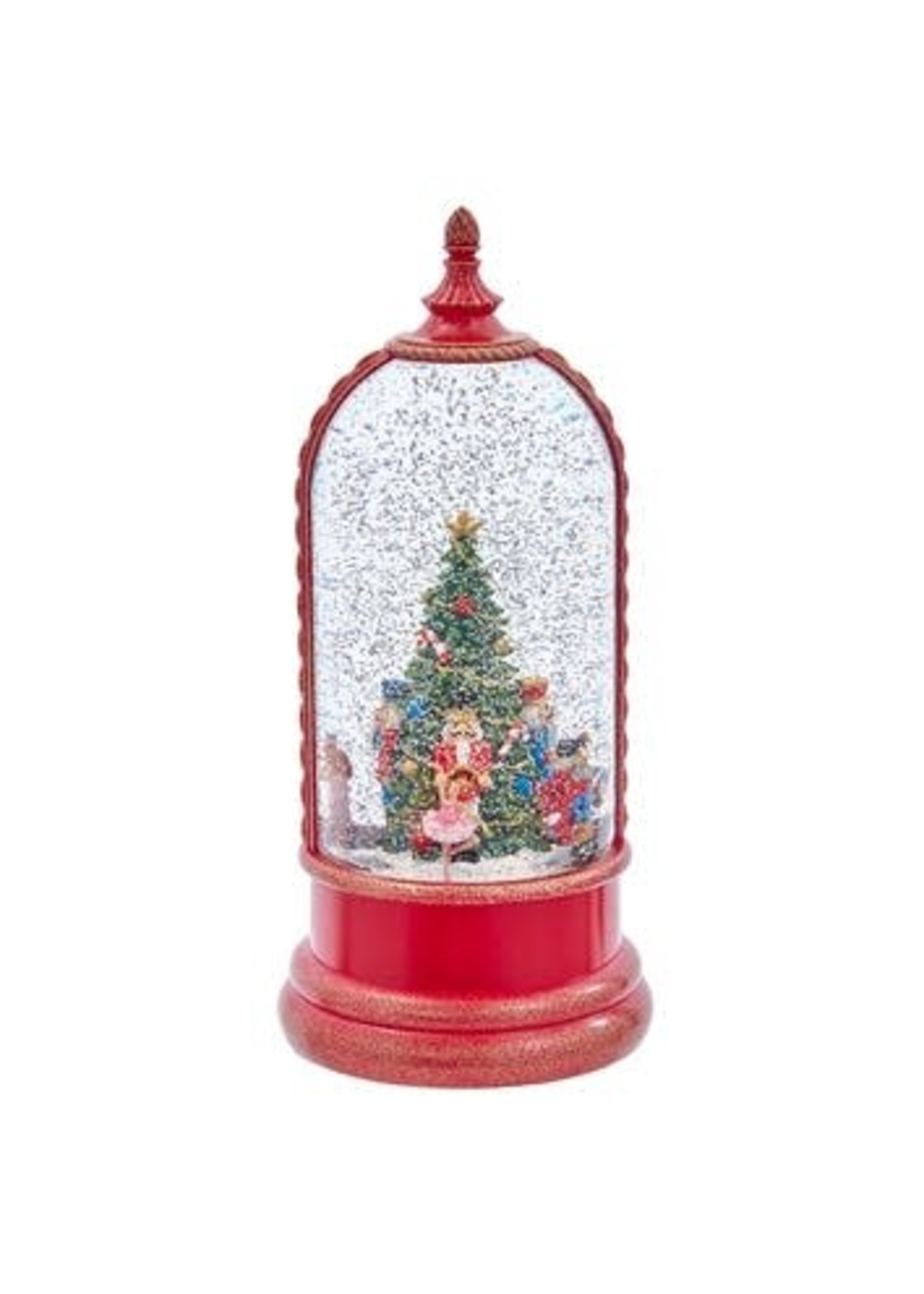 KURT S. ADLER H3363 LED MUSICAL LIGHTED NUTCRACKER PARTY SCENE 10.8" LANTERN WATER GLOBE