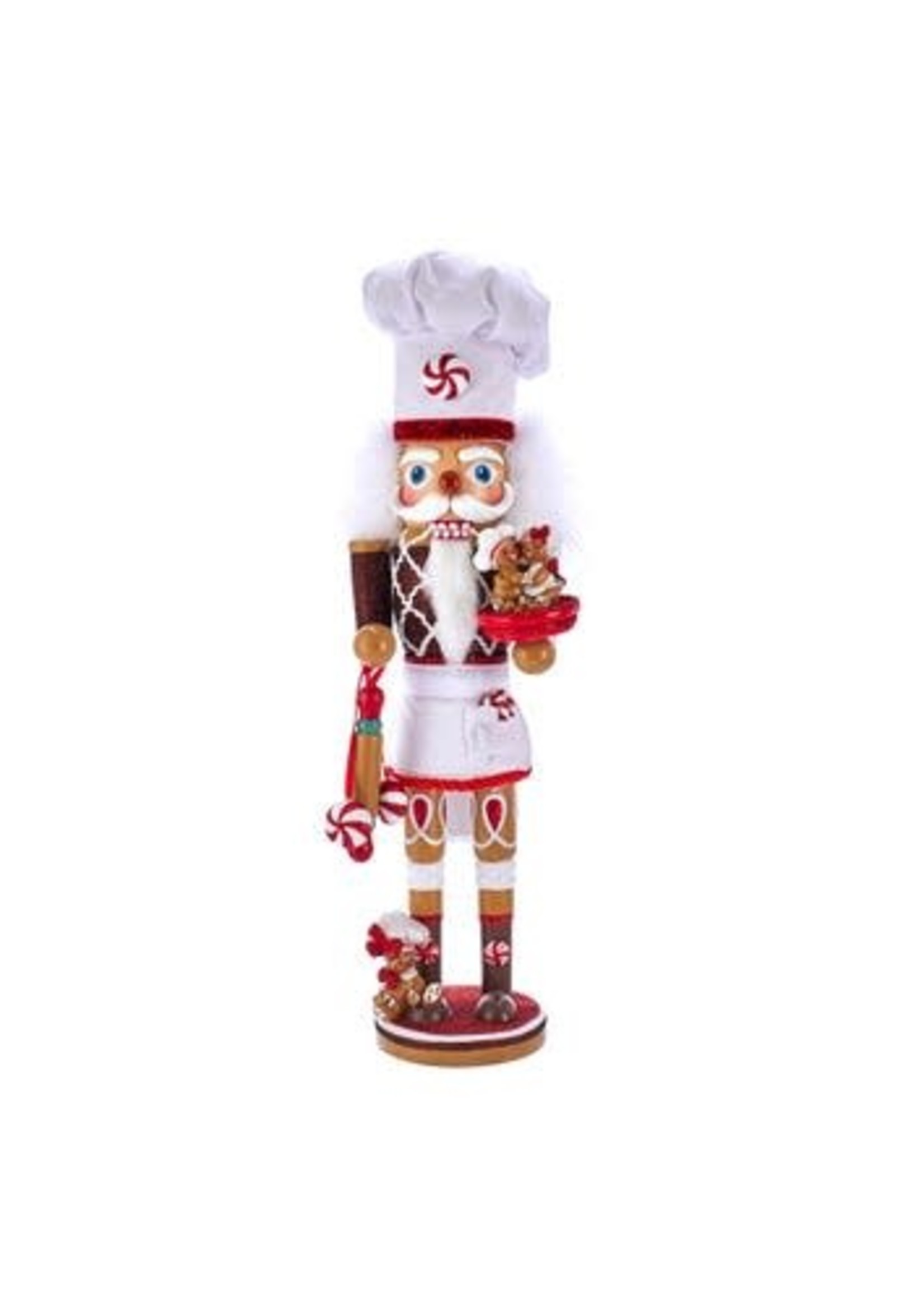 KURT S. ADLER HA0495 GINGERBREAD BAKER MAN 15.5" NUTCRACKER