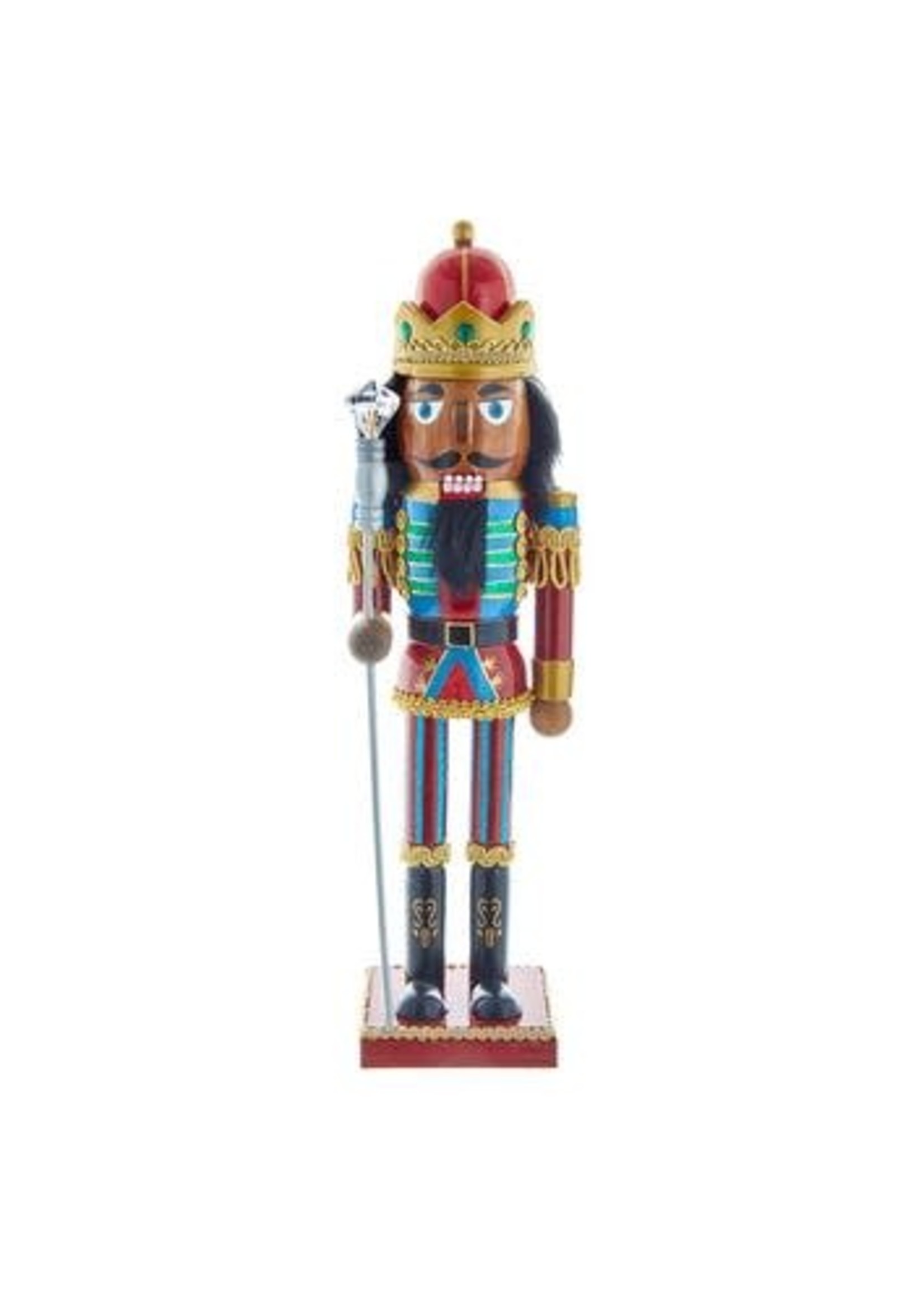 KURT S. ADLER C4795 AFRICAN AMERICAN AMAAL & THE NIGHT VISITORS 15" NUTCRACKER