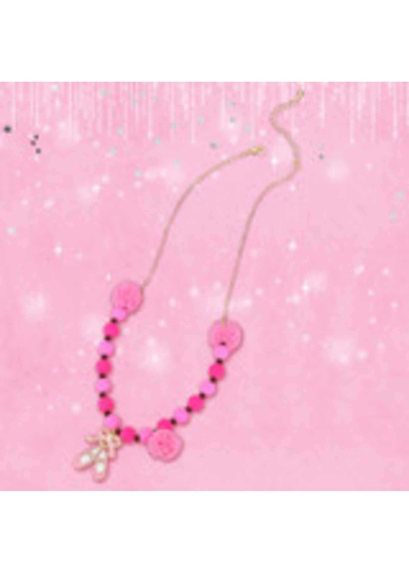 GIRL NATION J803N BALLET BLISS BEADS & BAUBLES NECKLACE WITH TASSEL