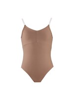 ENERGETIKS CB18 CHILDRENS SKIN TONE LEOTARD WITH REMOVABLE CUPS & CLEAR STRAPS