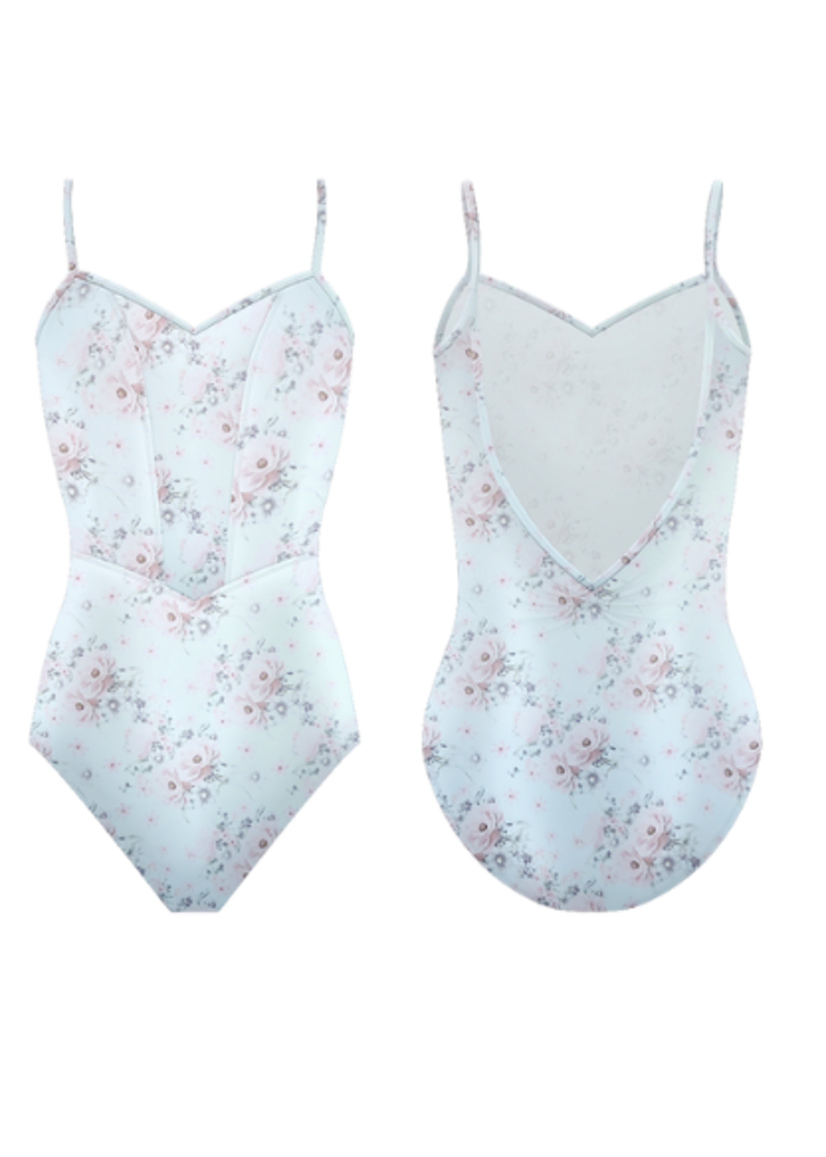 DANSE DE PARIS JARDIN CORSET BODICE SEAMED CAMISOLE LEOTARD