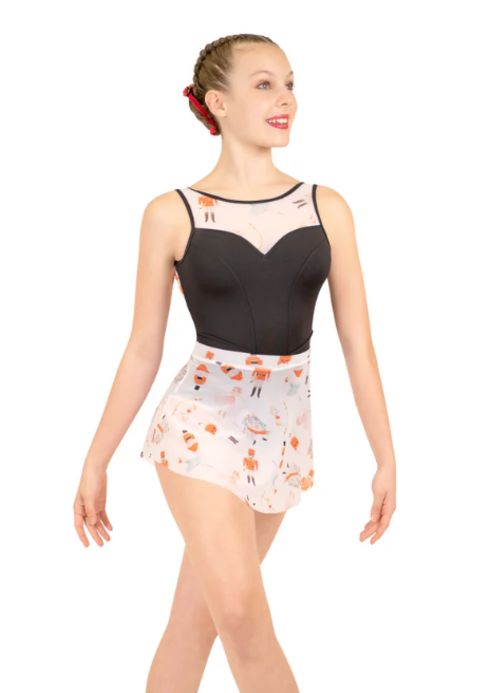 DANSE DE PARIS L0025L NUTCRACKER SWEET MESH SWEETHEART TANK LEOTARD