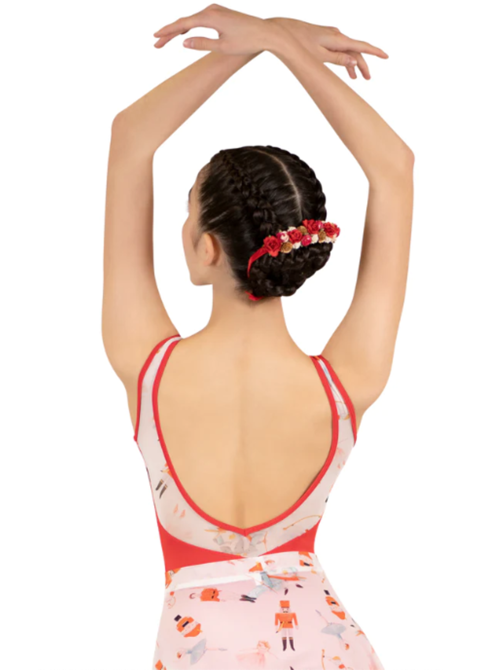 DANSE DE PARIS L0025L NUTCRACKER SWEET MESH SWEETHEART TANK LEOTARD