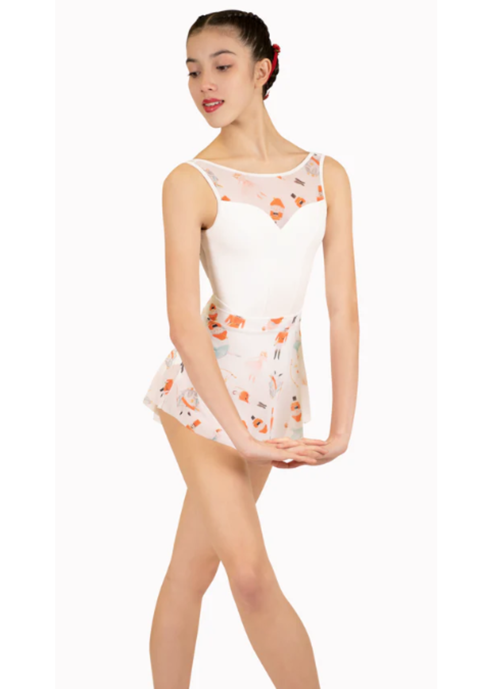 DANSE DE PARIS L0025L NUTCRACKER SWEET MESH SWEETHEART TANK LEOTARD