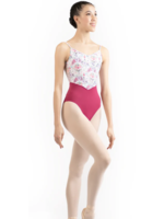 DANSE DE PARIS L0028L NUTCRACKER SWEET PATTERNED MESH BODICE CAMISOLE LEOTARD