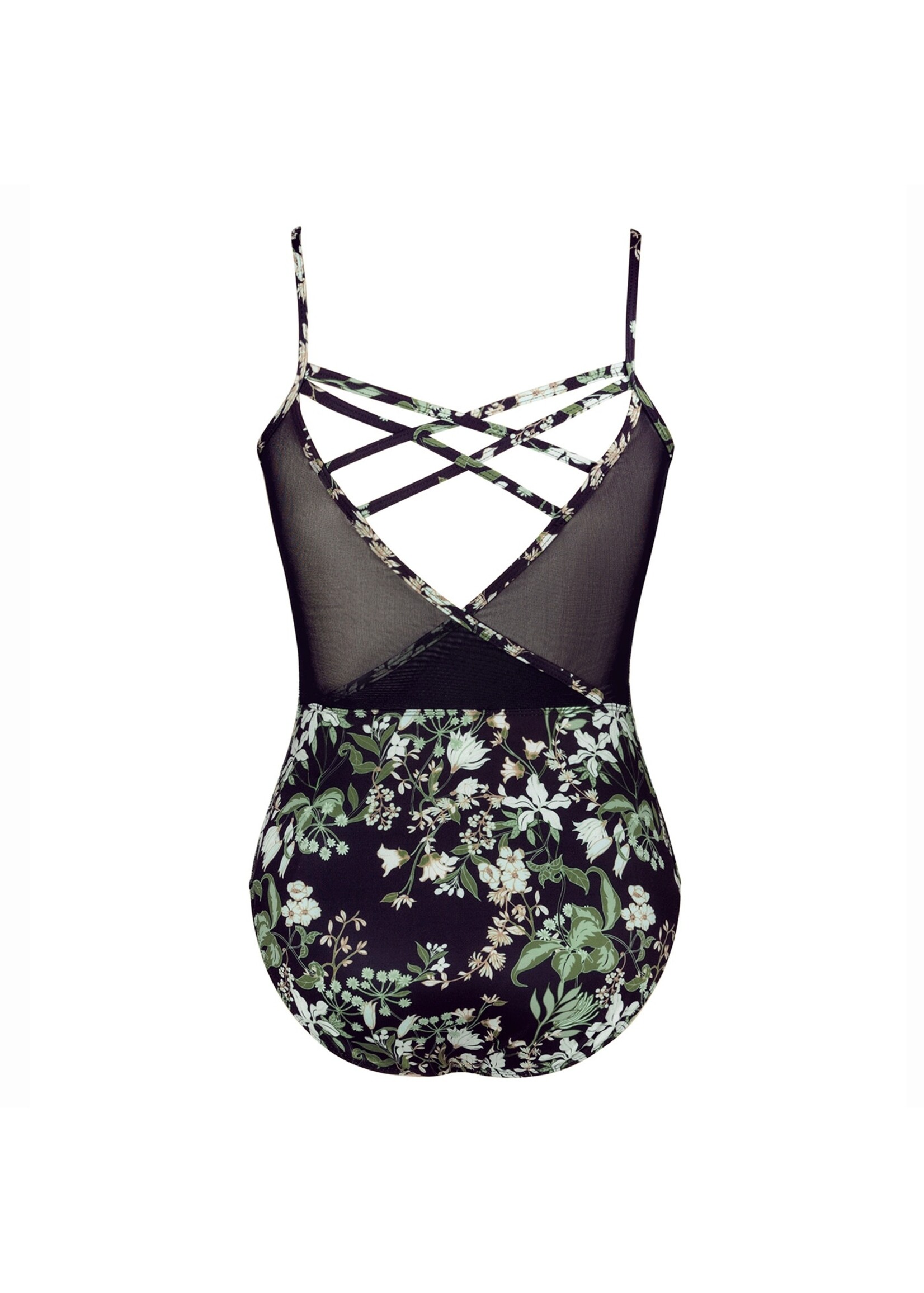 ENERGETIKS IAL179B4 BOTANICA CARA MESH CROSS BACK CAMISOLE LEOTARD