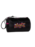 HORIZON DANCE ZINNIA MULTI COLOR SEQUIN DANCE EMBROIDERED ROLL DUFFEL BAG 11X7