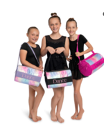 HORIZON DANCE MIMI HOLOGRAPHIC RAINBOW SQUARE SEQUIN DANCE ROLL DUFFEL BAG 12X8