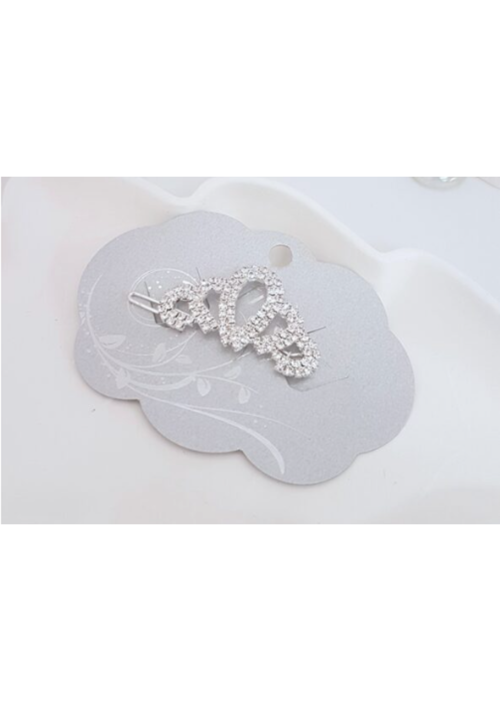 FH2 TIARA RHINESTONE CLIP BARRETTE