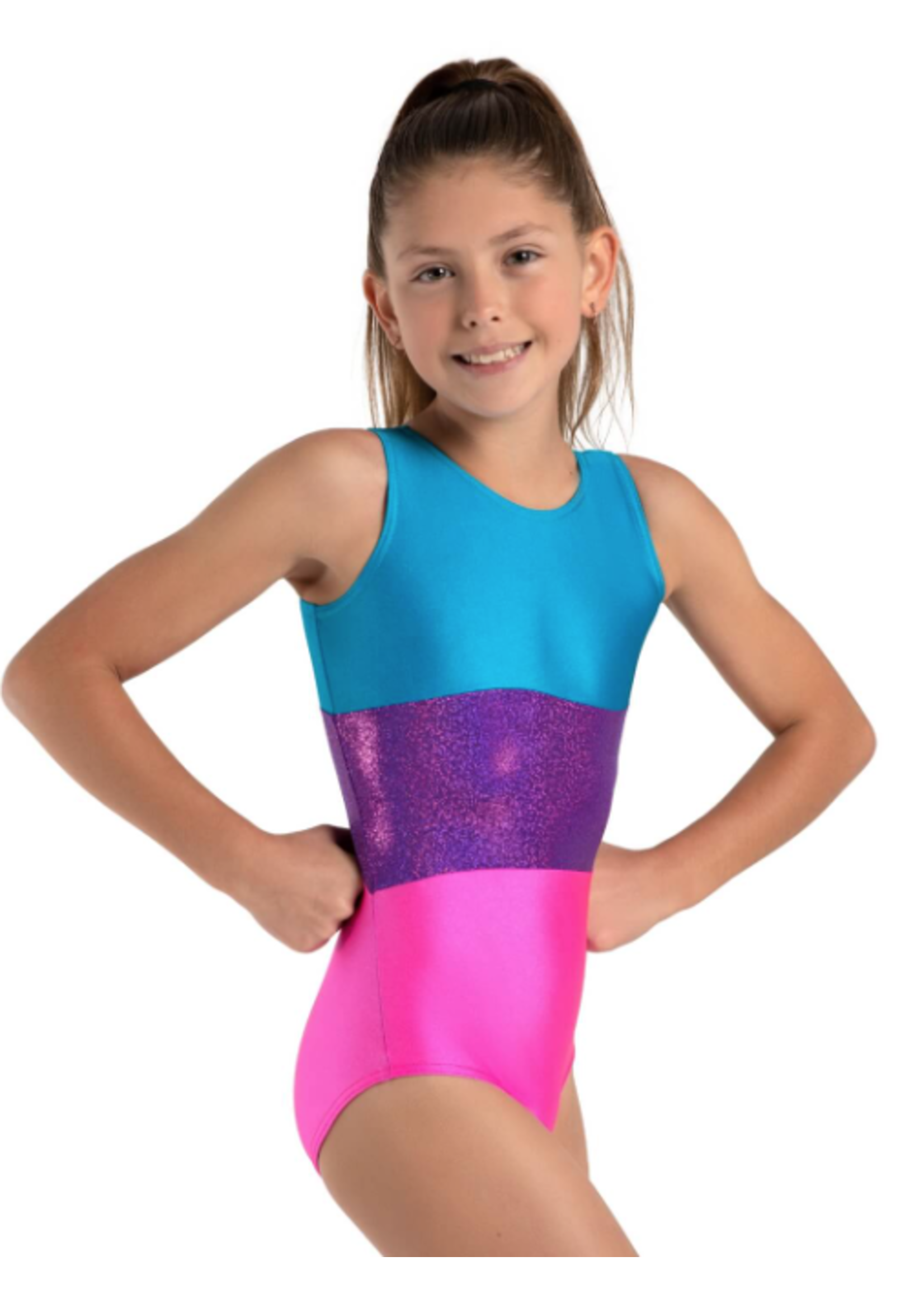 CAPEZIO & BUNHEADS A12027C LEVEL UP 3 PANEL TANK LEOTARD