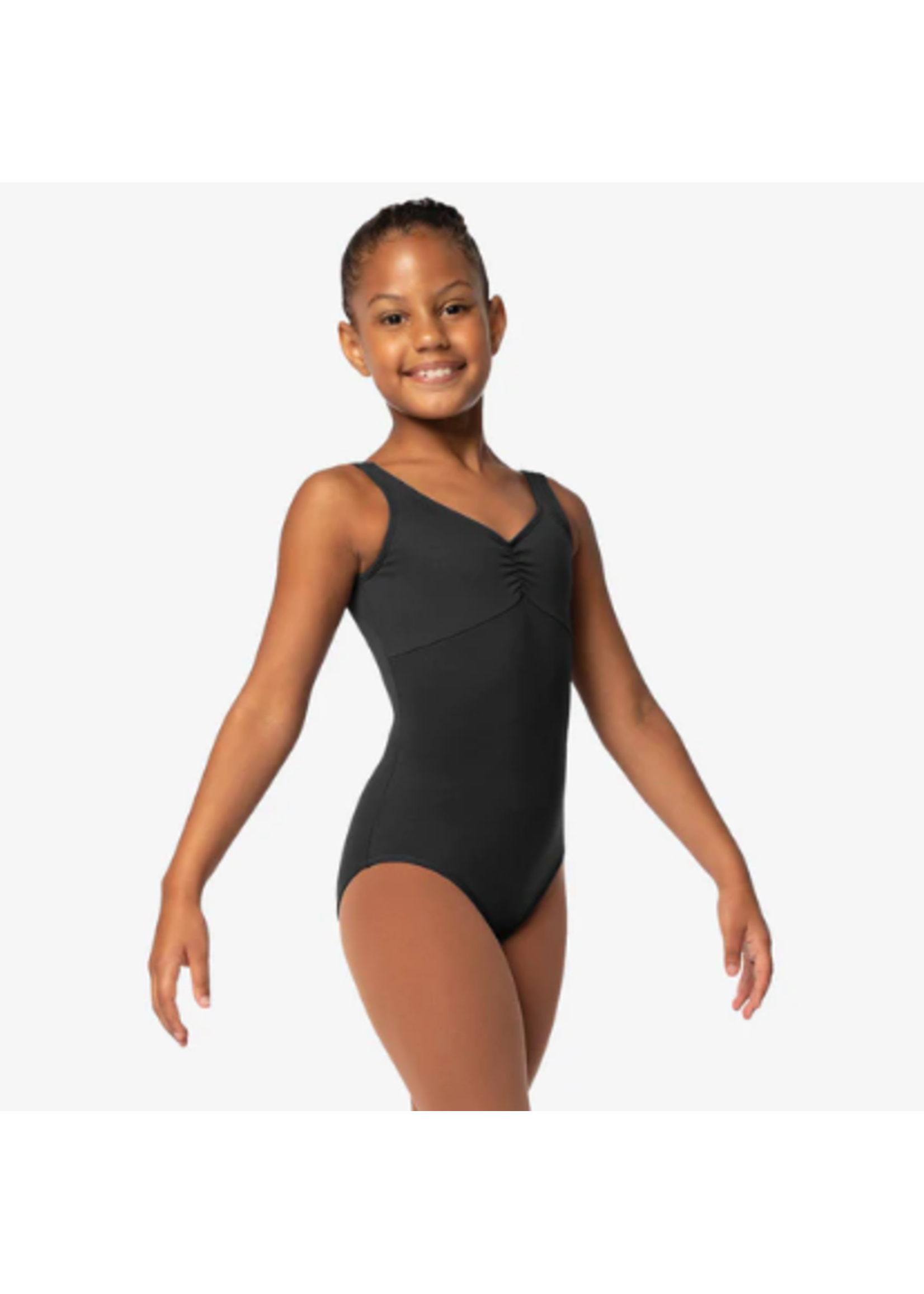 SL116 EDITTA SQUARE BACK PINCH FRONT TANK LEOTARD Attitudes Dancewear