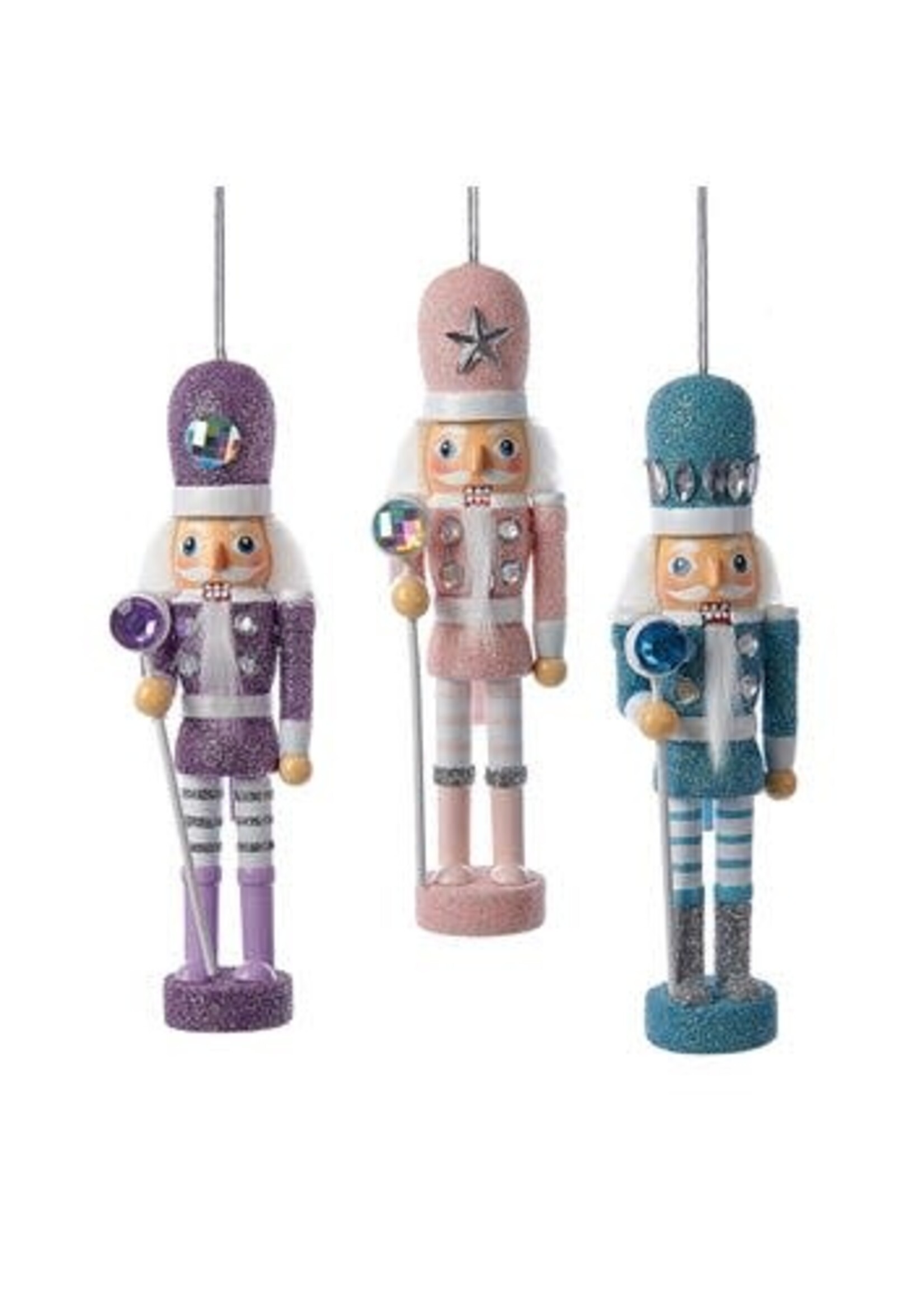 KURT S. ADLER HA0308 HOLLYWOOD GEM DIAMOND LOLLIPOP NUTCRACKER ORNAMENT