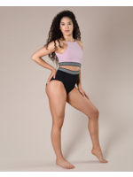 ENERGETIKS IL135PA1 PACE STRIPE BAND CUTOUT CAMISOLE LEOTARD