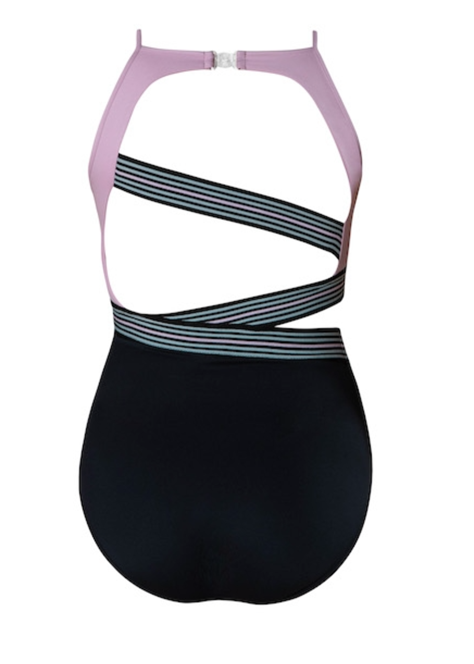 ENERGETIKS IL135PA1 PACE STRIPE BAND CUTOUT CAMISOLE LEOTARD