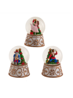 KURT S. ADLER F2241 MICRO MINI NUTCRACKER CHARACTER 45MM SNOW GLOBE