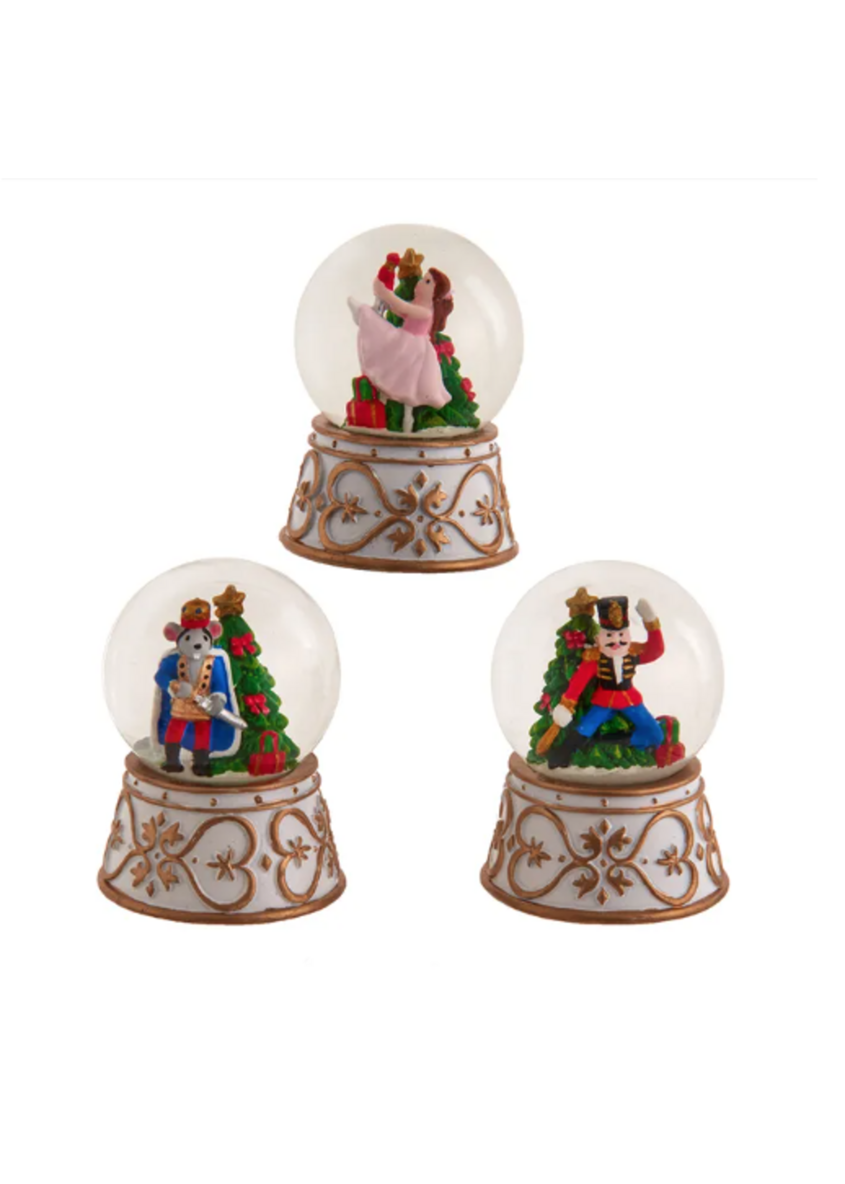 KURT S. ADLER F2241 MICRO MINI NUTCRACKER CHARACTER 45MM SNOW GLOBE