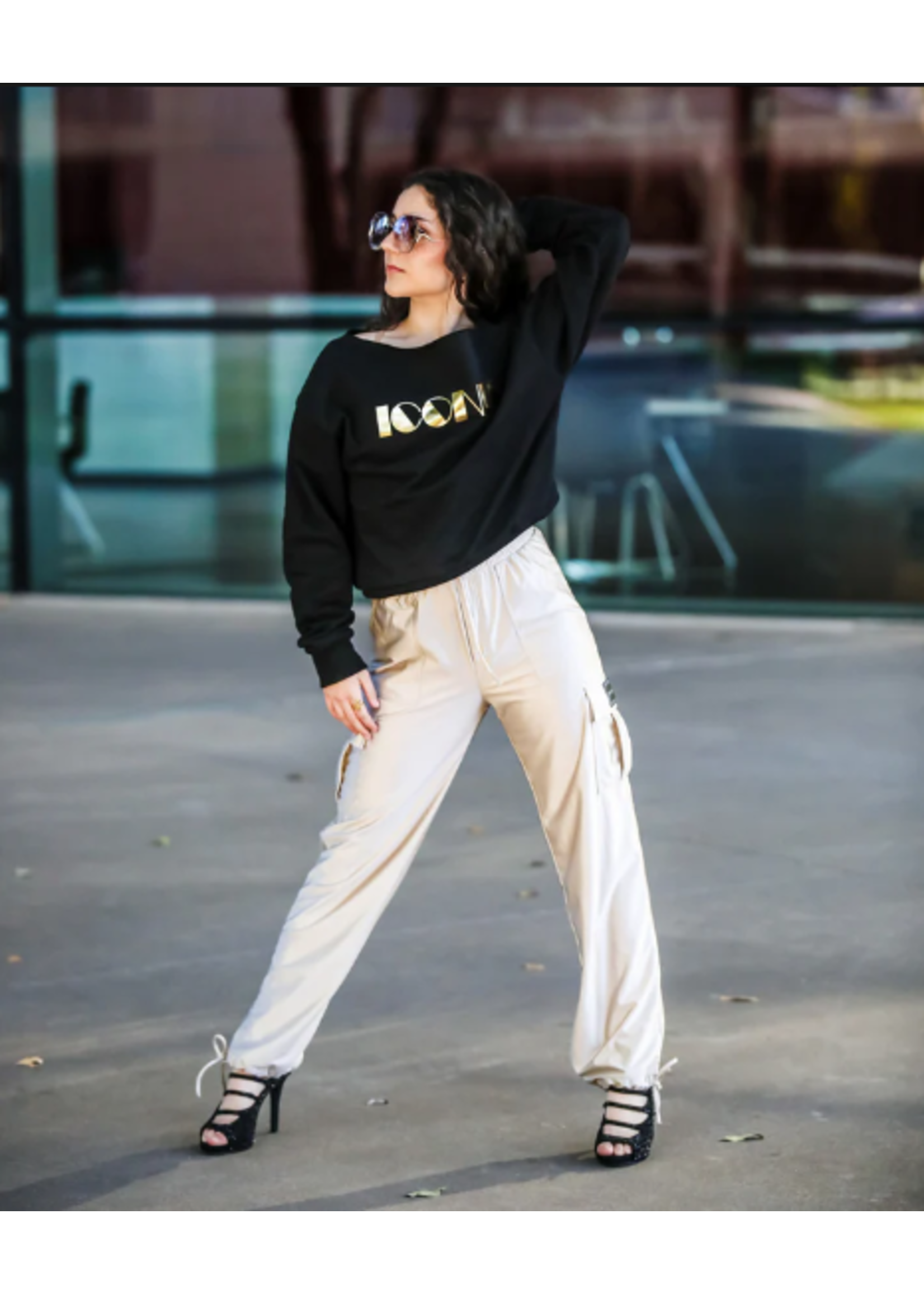 OH LA LA OLL243 GLAM SATIN JOGGER PANT